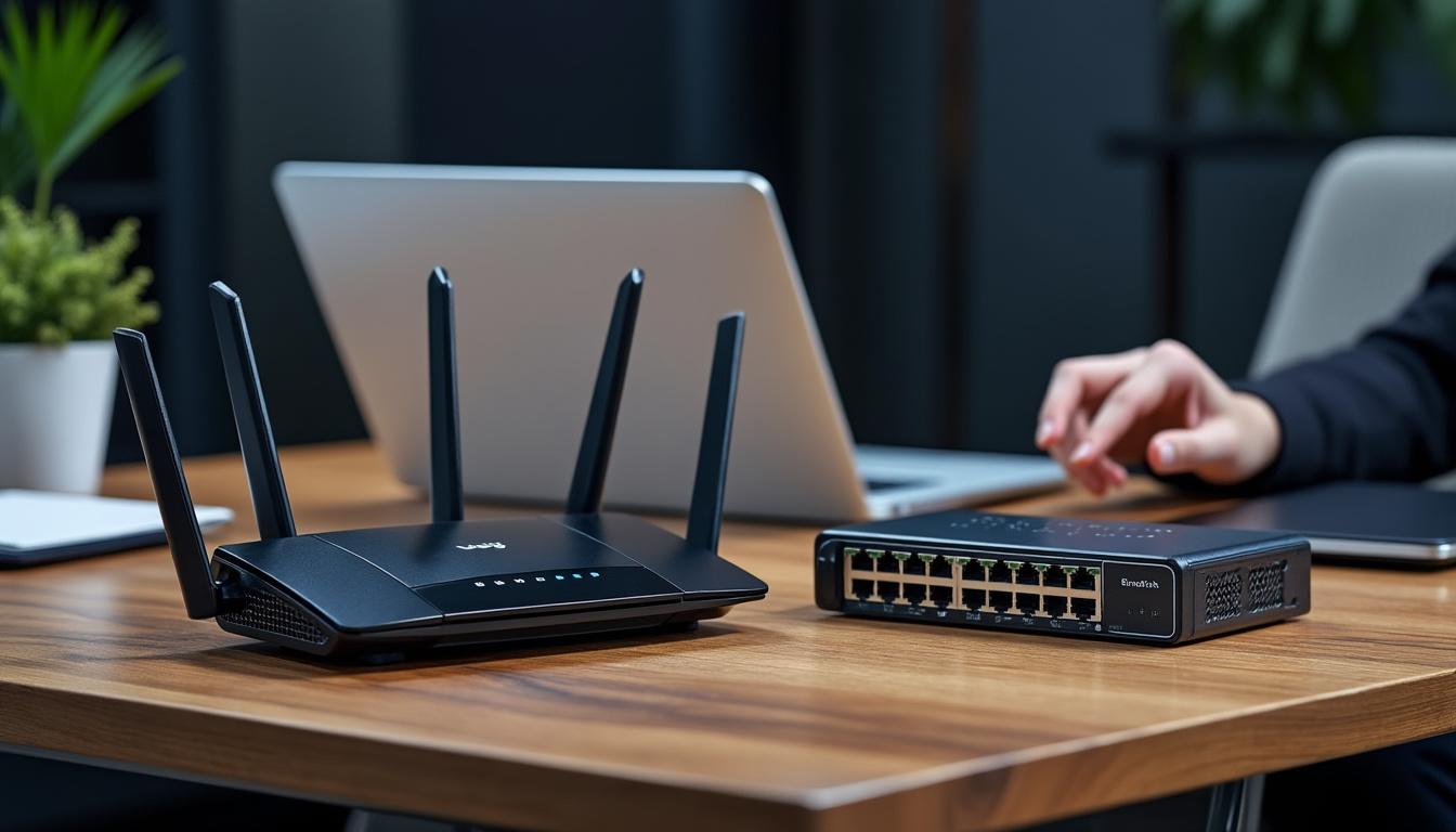 découvrez les distinctions essentielles entre un routeur et un switch pour optimiser votre réseau. apprenez comment chaque appareil joue un rôle unique dans la gestion de votre connexion internet et le partage de données.