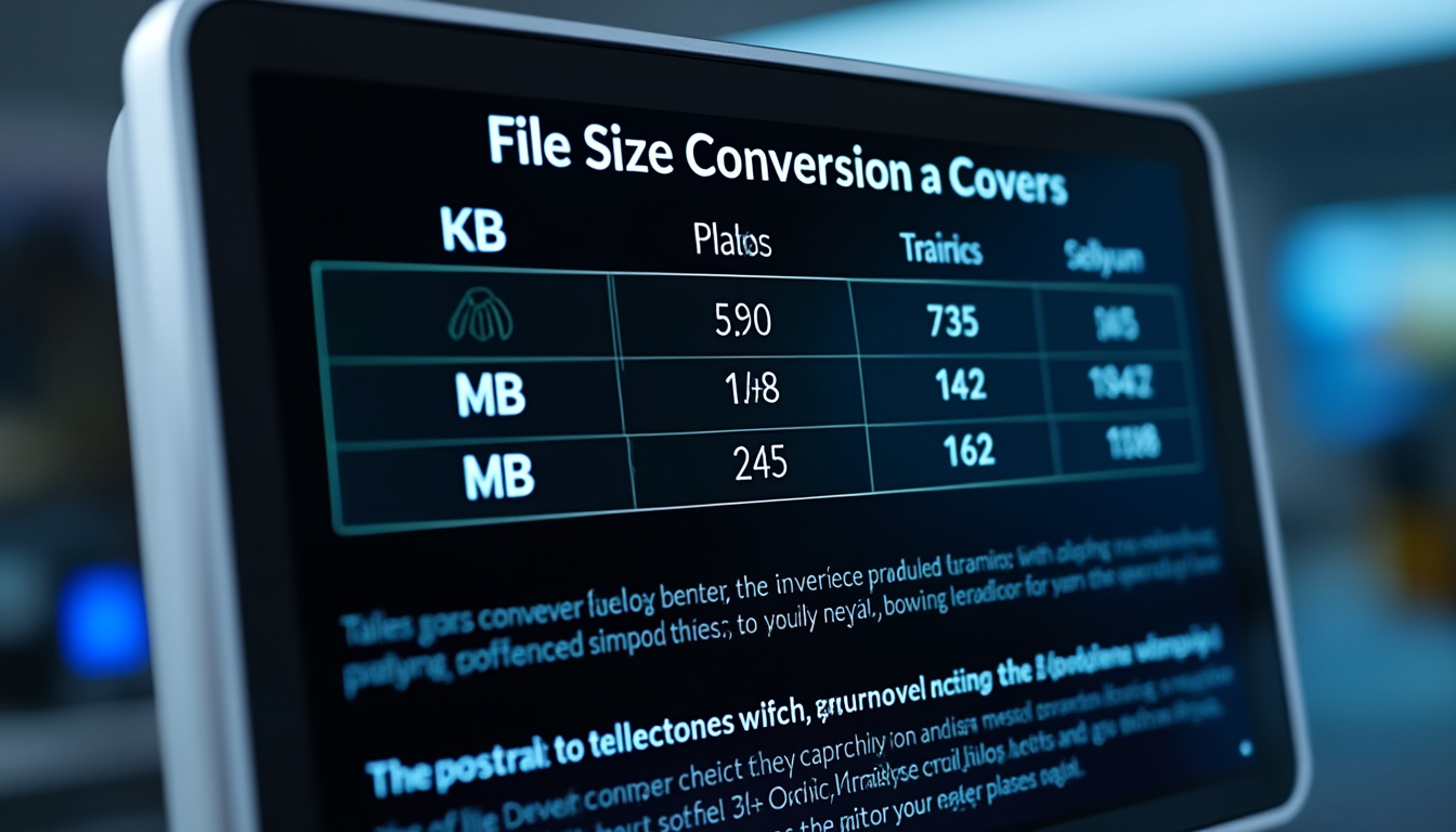 découvrez tout ce qu'il faut savoir sur la conversion des mo en ko : méthodes, astuces, formules simples et exemples pour convertir facilement vos fichiers en quelques secondes.